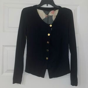 Ted Baker London Black Floral Back Cardigan